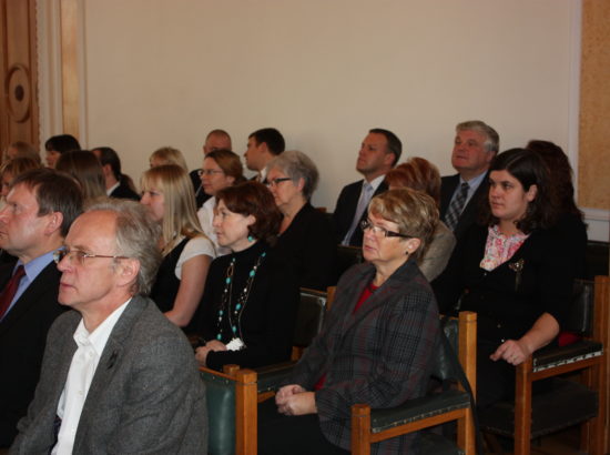 Balti Assamblee medalite üleandmise tseremoonia Toompea lossi Valge saalis